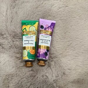 Vegan Hand Lotion Set - Mandarin & Cucumber, Candied Lavender & Blackberry